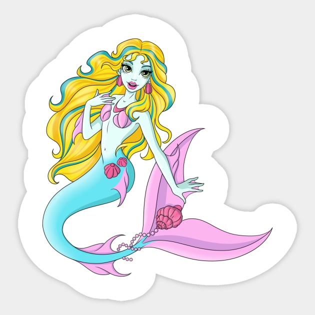 Lagoona Blue Sticker by VermilionBlond